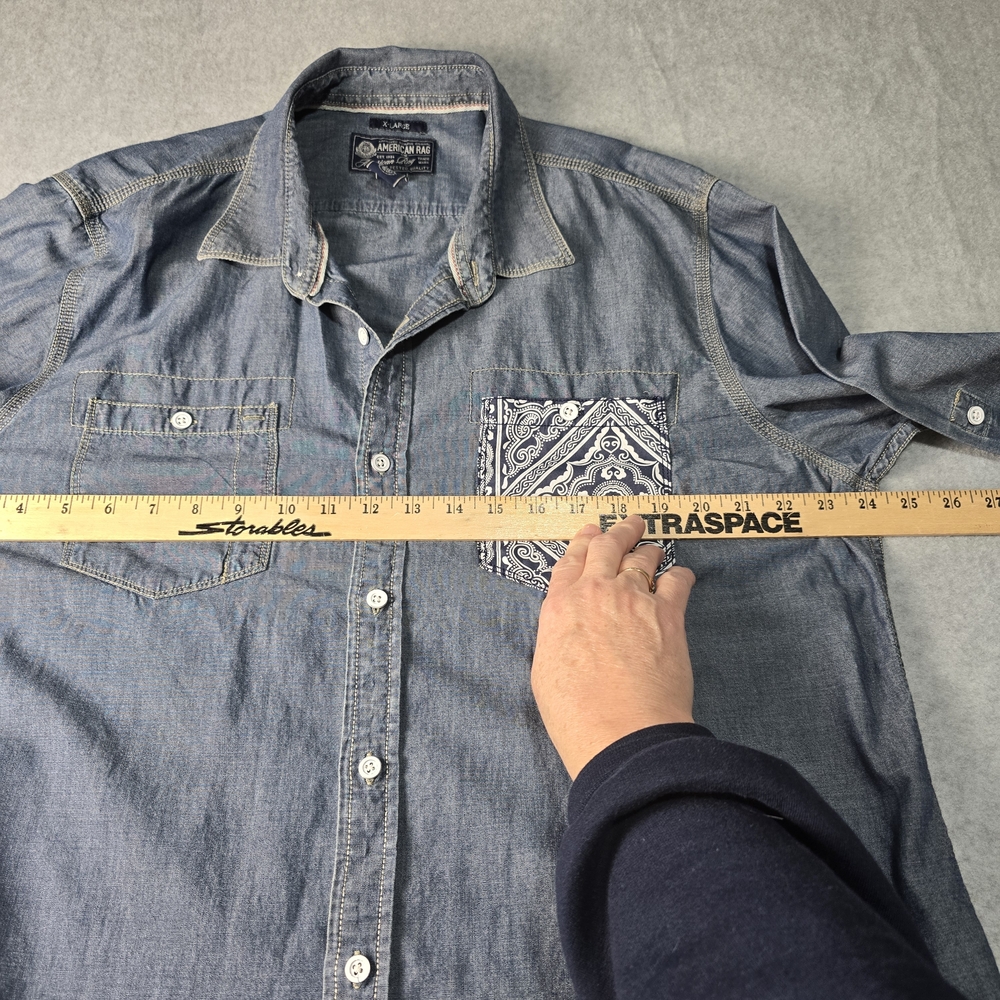 American Rag Cotton Lightweight Denim Women's XL Shirt - Picture 10 of 11